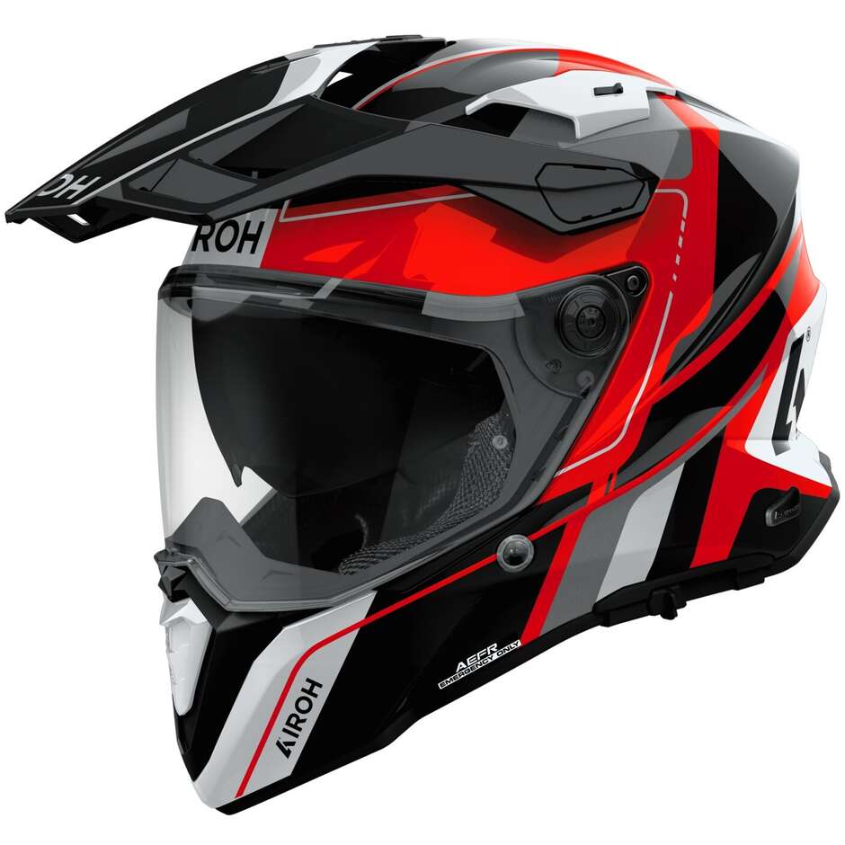 Casco Airoh COMMANDER 2 SKIP - Red Gloss