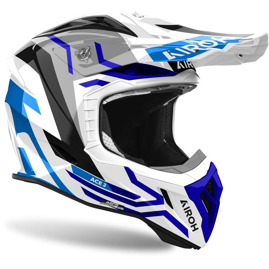 Airoh AVIATOR ACE 2 GROUND helmet - Blue Gloss
