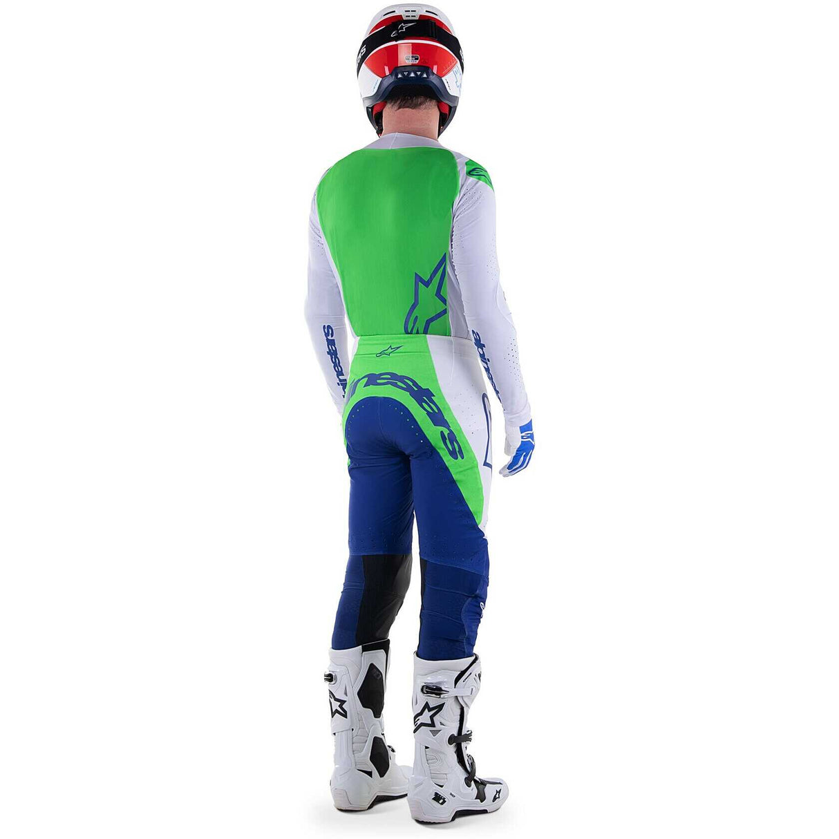 Completo Alpinestars Supertech Risen - Blue White Green