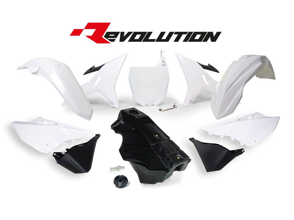 Rtech Revolution plastic kit Yamaha YZ 125 250 - White