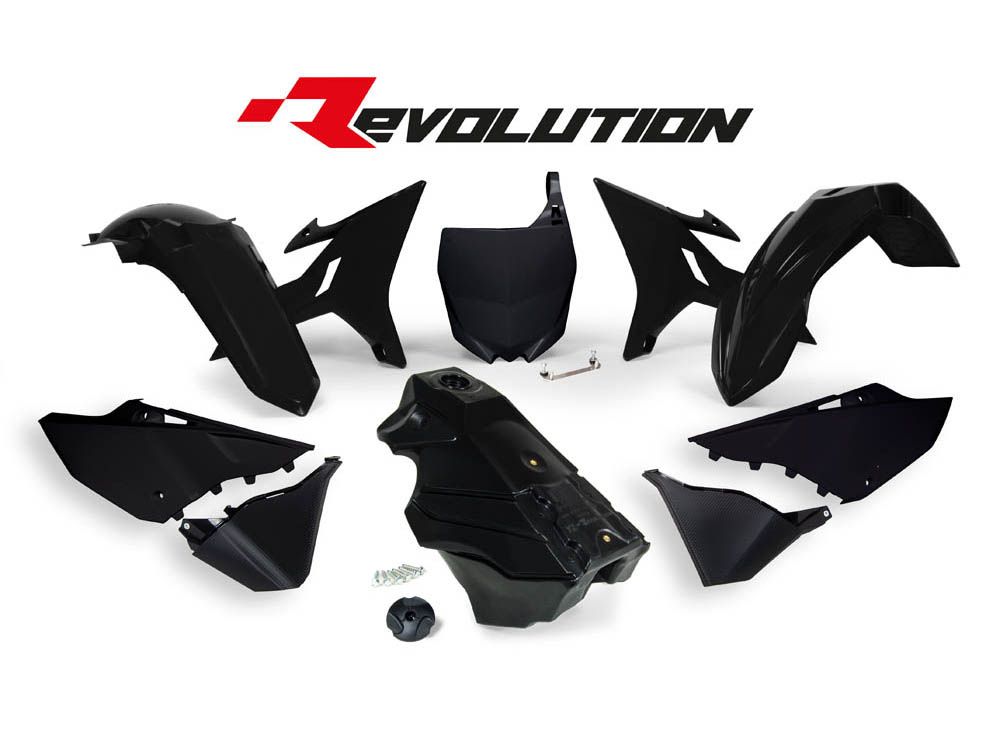 Rtech Revolution plastic kit Yamaha YZ 125 250 - Black