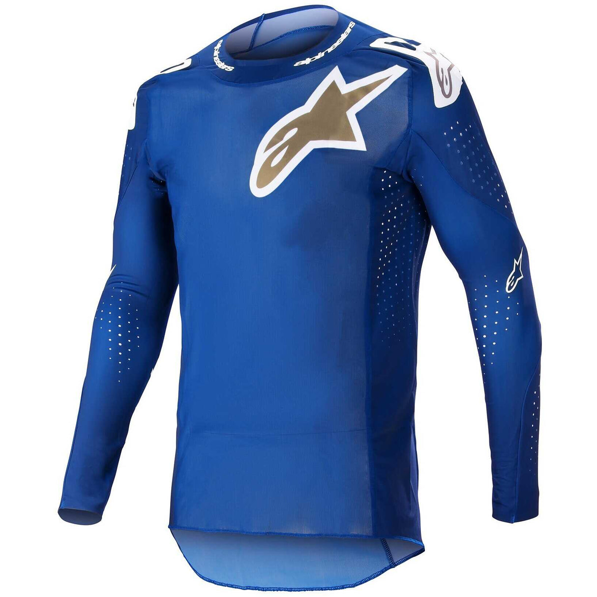 Completo Alpinestars Supertech Bruin - Blue Gold