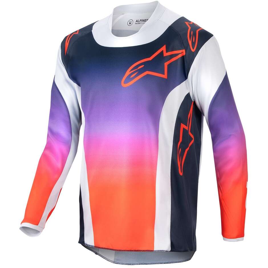 Maglia Alpinestars Racer Hoen Ragazzo - Grigio Arancione
