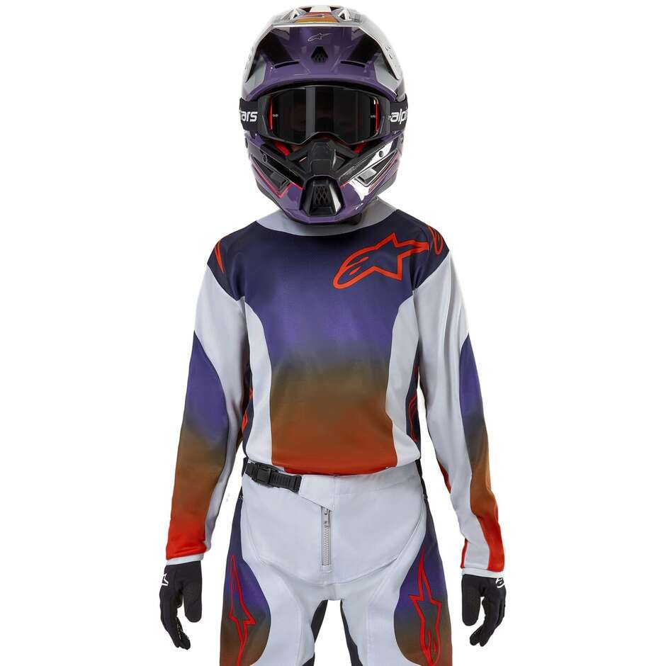 Maglia Alpinestars Racer Hoen Ragazzo - Grigio Arancione