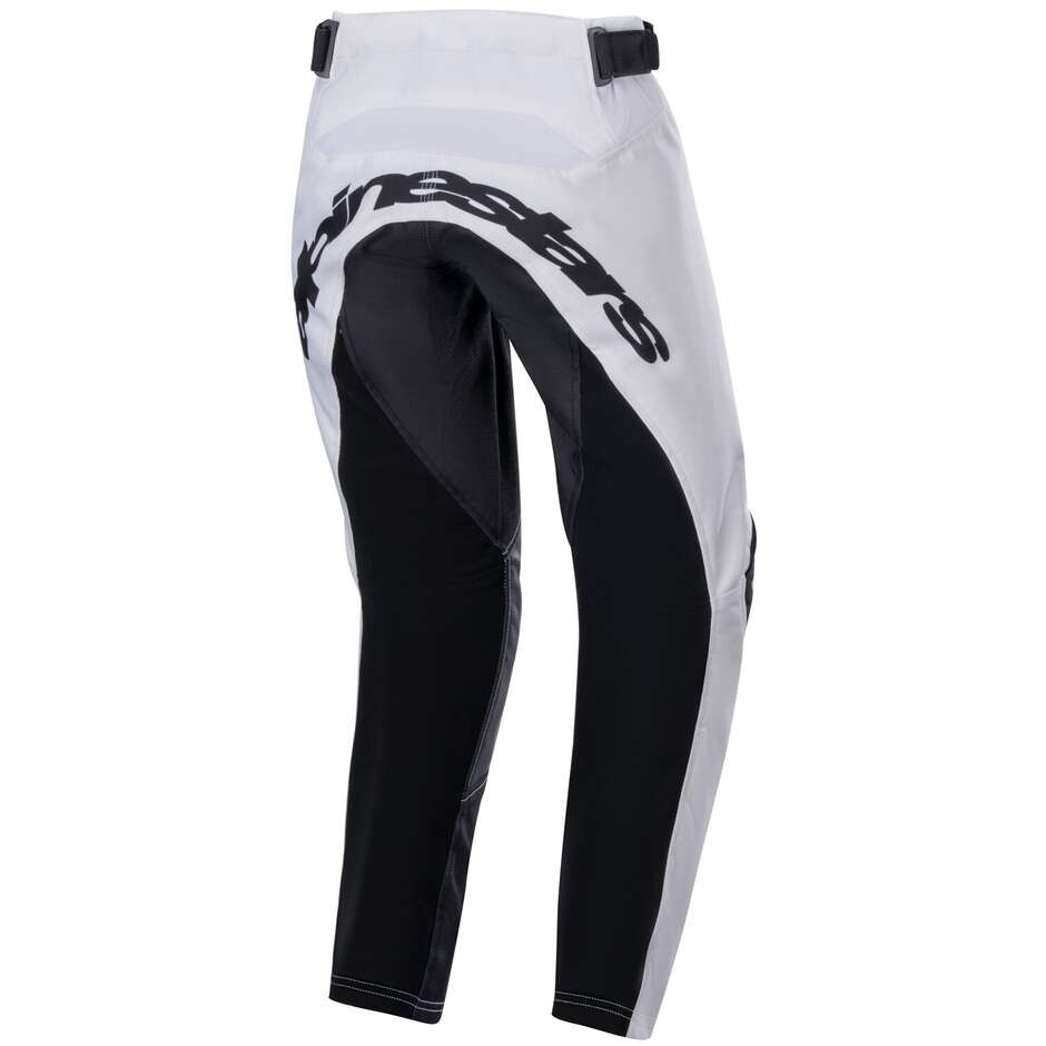 Pantaloni Alpinestars Racer Lucent Ragazzo - Bianco Nero Giallo