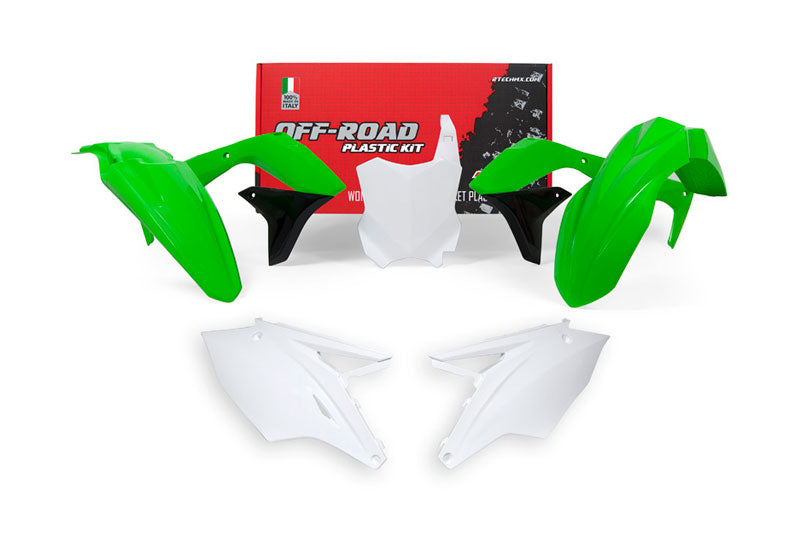 Kit plastiche Kawasaki KXF 450 2016-2018 - Verde Bianco