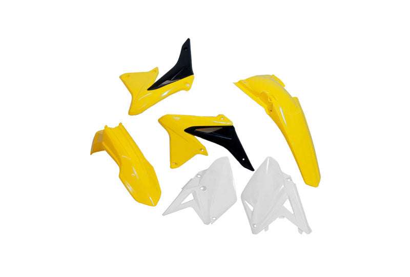 Plastic kit Suzuki RMZ 450 X 2010-2019 - Yellow White