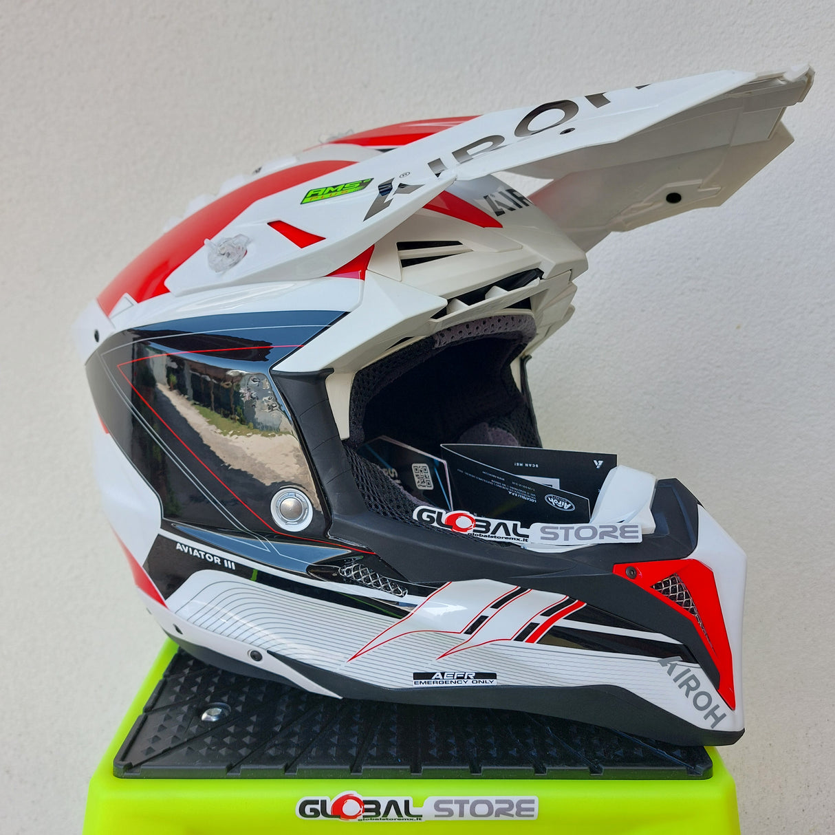 Airoh Aviator 3 SABER Helmet - Red Gloss