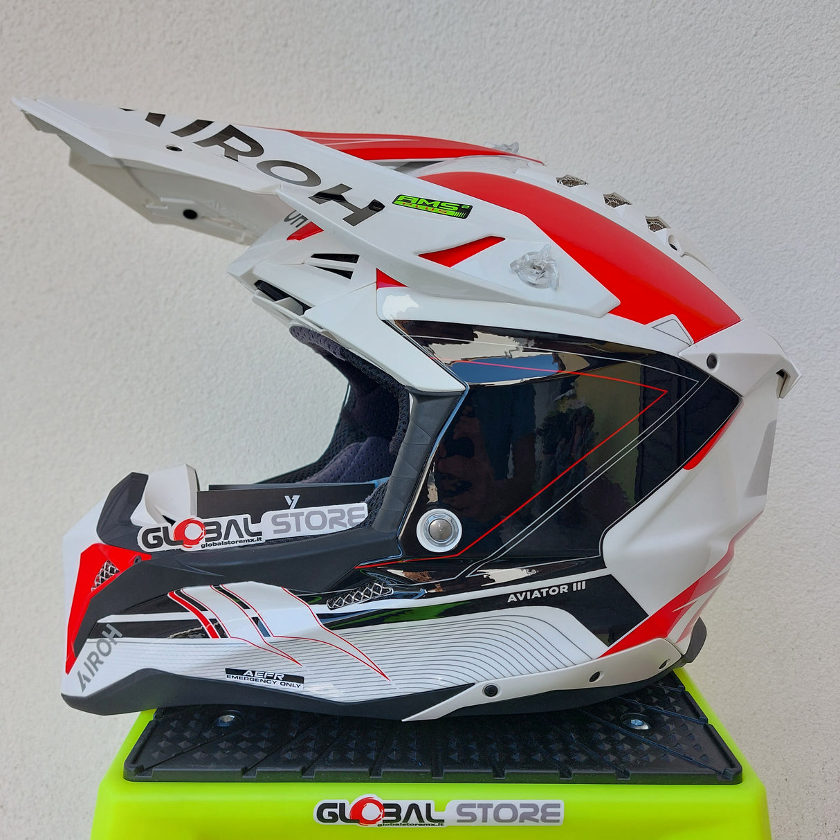 Airoh Aviator 3 SABER Helmet - Red Gloss