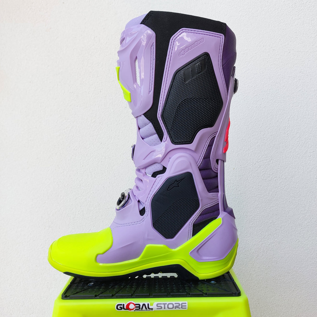 Alpinestars Tech 10 Supervented Boots - Purple Fluo Yellow