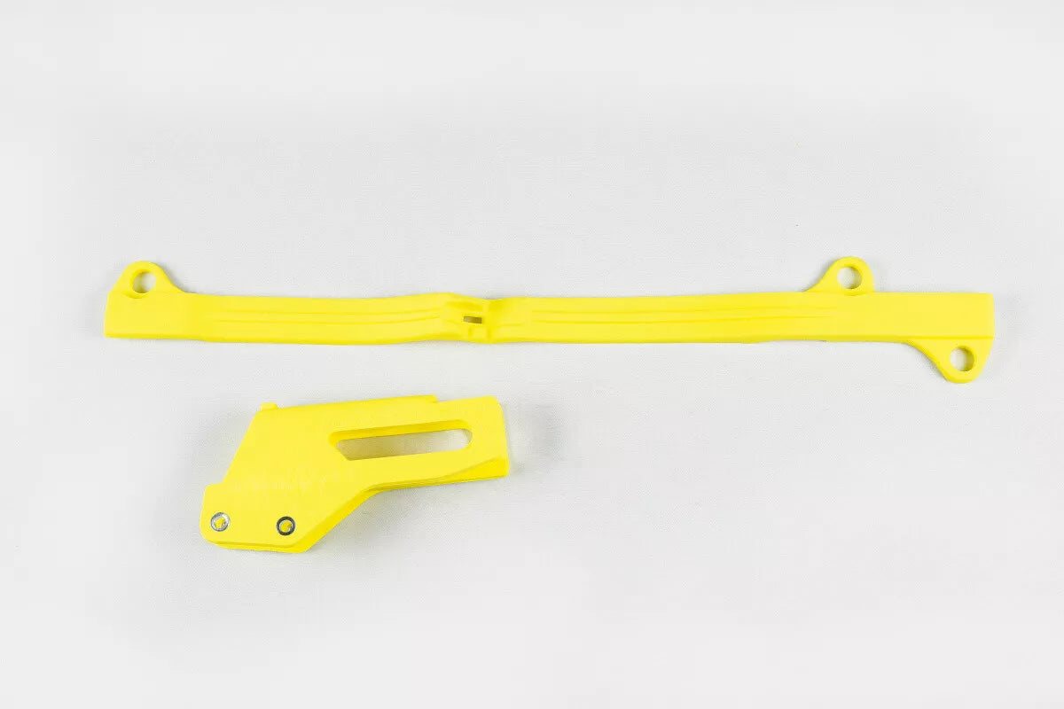 Chain Guide + Fork Band Kit Suzuki RMZ 250 2010>2018 - Yellow