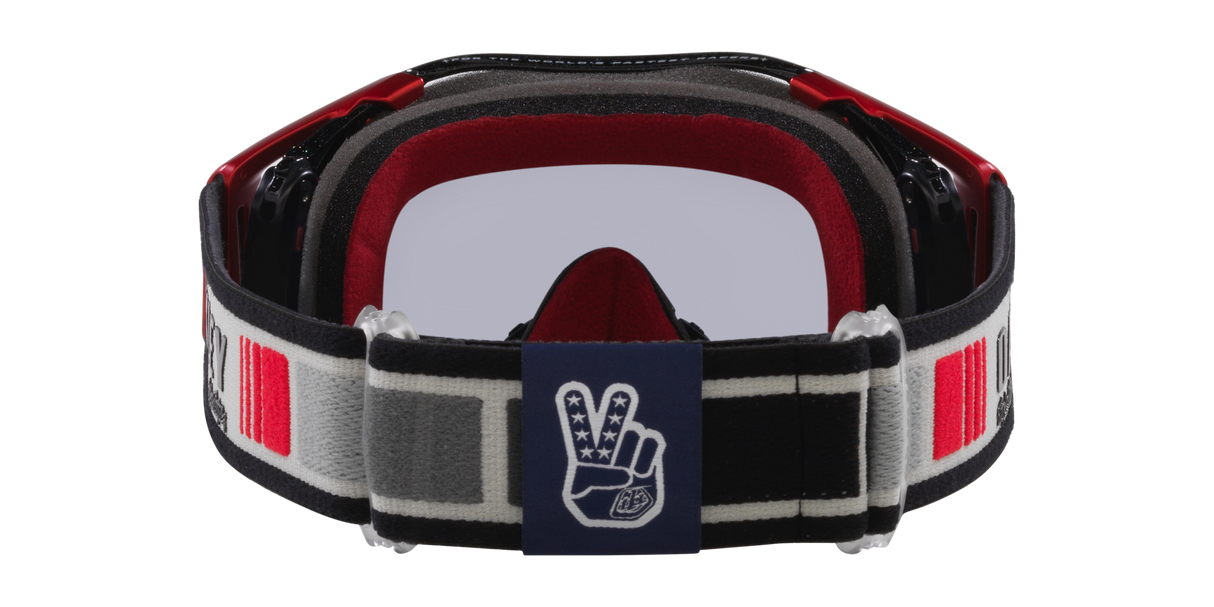 Maschera Oakley Airbrake MX TLD Troy Lee Designs Grey Blocks