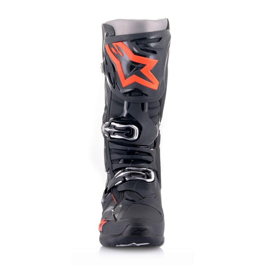 Stivali Alpinestars Tech 10 - Nero Rosso Fluo