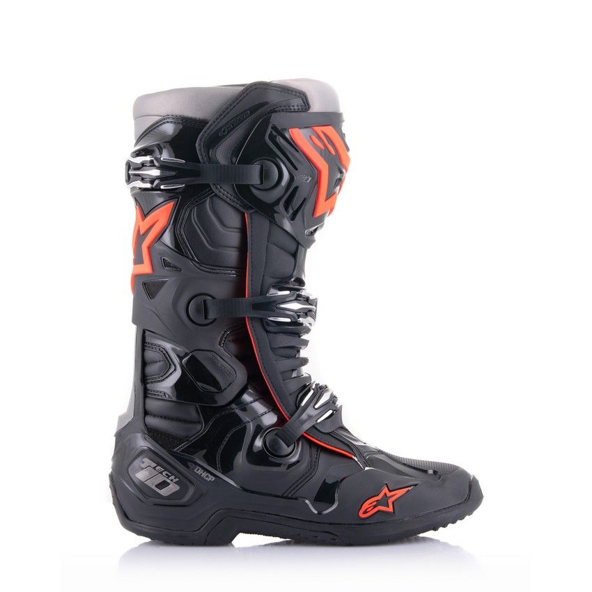 Stivali Alpinestars Tech 10 - Nero Rosso Fluo