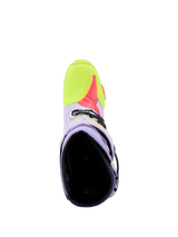 Stivali Alpinestars Tech 10 Supervented - Viola Giallo Fluo