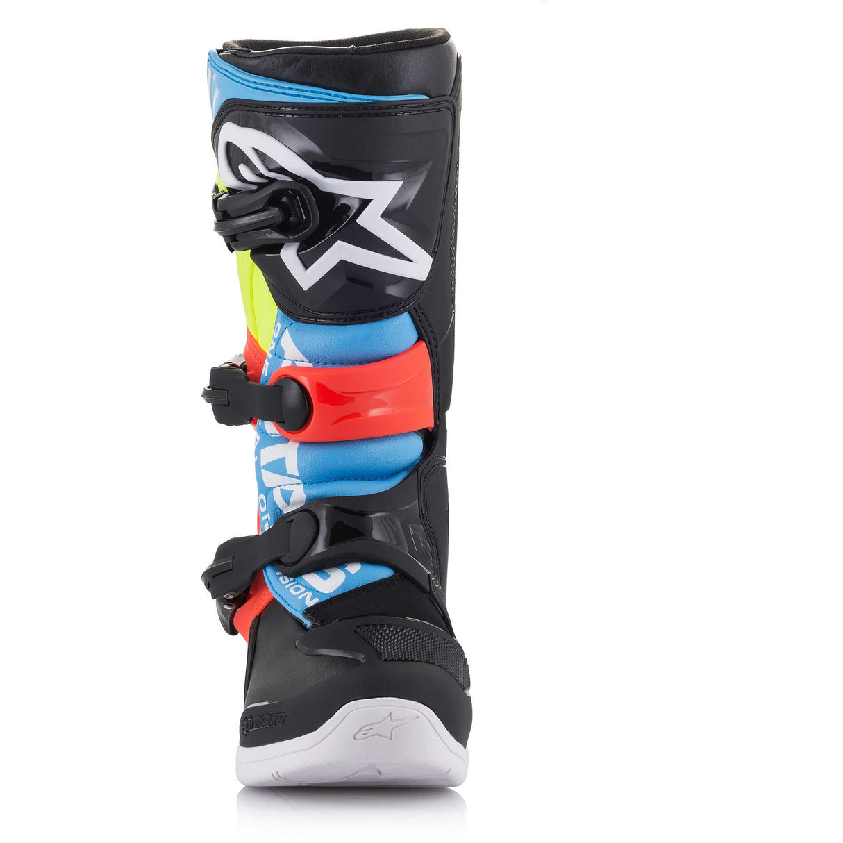 Stivali Alpinestars Tech 3S Youth - Nero / Giallo / Rosso Fluo