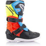Stivali Alpinestars Tech 3S Kids - Nero / Giallo / Rosso Fluo