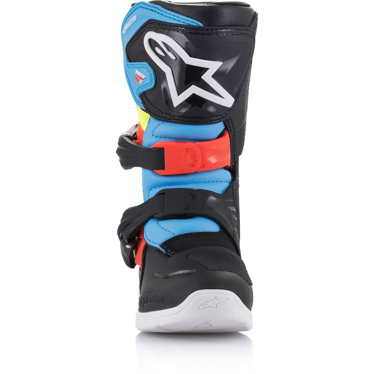 Stivali Alpinestars Tech 3S Kids - Nero / Giallo / Rosso Fluo