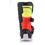 Stivali Alpinestars Tech 3S Kids - Nero / Giallo / Rosso Fluo