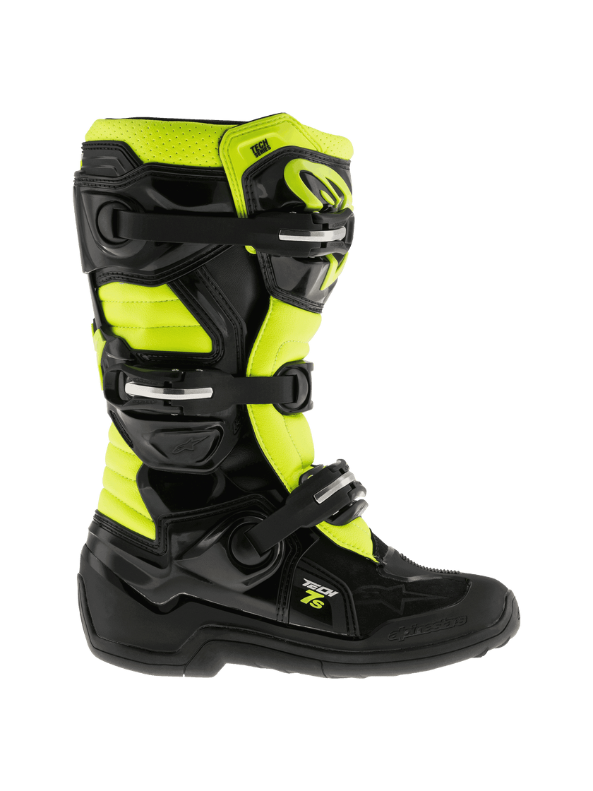 Alpinestars Tech 7 S Boots - Black Yellow Fluo