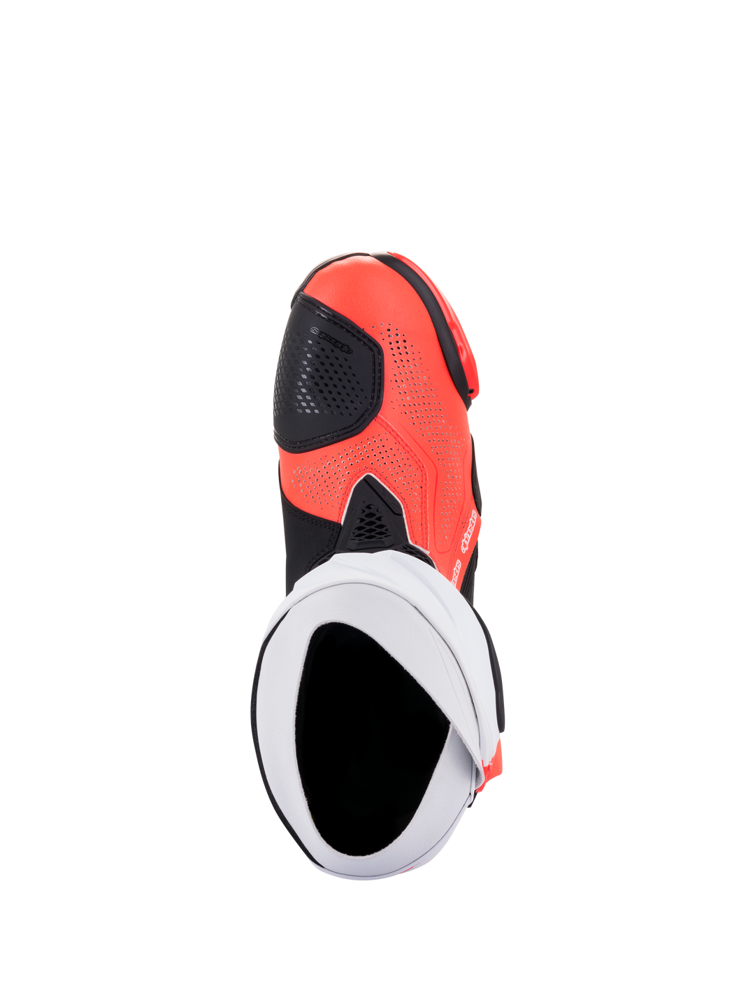 Stivali Alpinestars Supertech R Vented - Nero Bianco Rosso Fluo