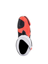 Stivali Alpinestars Supertech R Vented - Nero Bianco Rosso Fluo