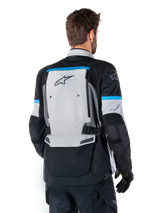 Alpinestars Bogota' Pro Drystar Motorcycle Jacket - Grey Black Cyan