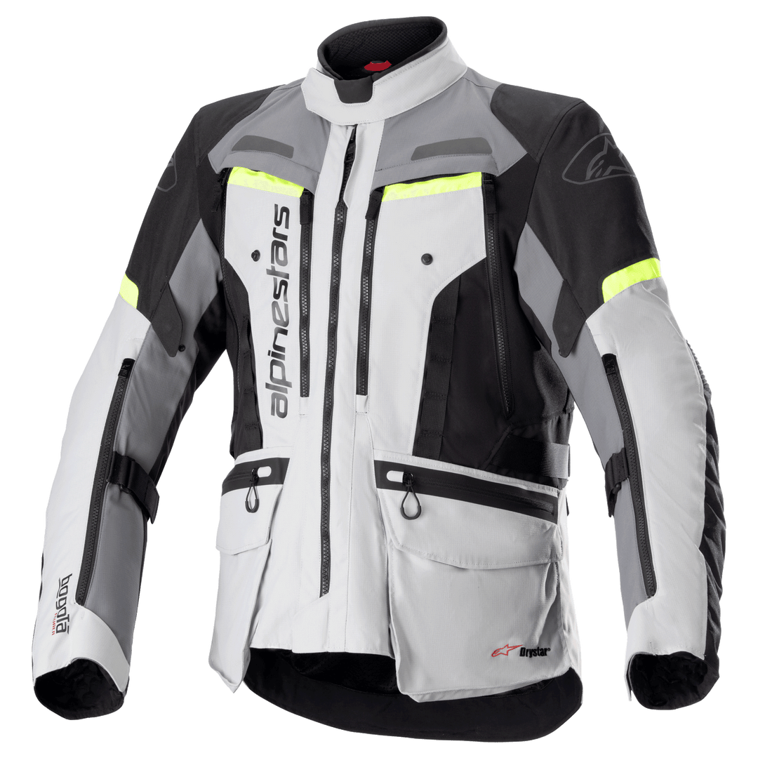 Alpinestars Bogota' Pro Drystar Motorcycle Jacket - Grey Yellow Fluo
