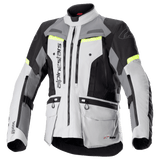 Alpinestars Bogota' Pro Drystar Motorcycle Jacket - Grey Yellow Fluo