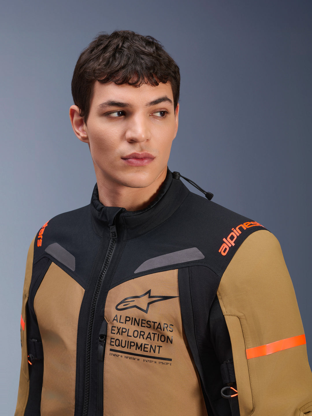 Giacca Moto Alpinestars ST-7 2L In Gore-Tex - Marrone Nero