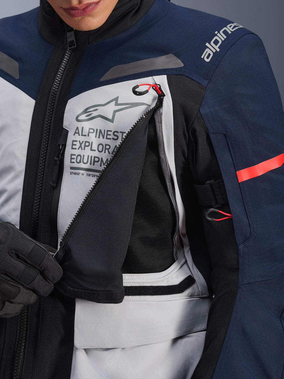 Alpinestars ST-7 2L Gore-Tex Motorcycle Jacket - Grey/Blue