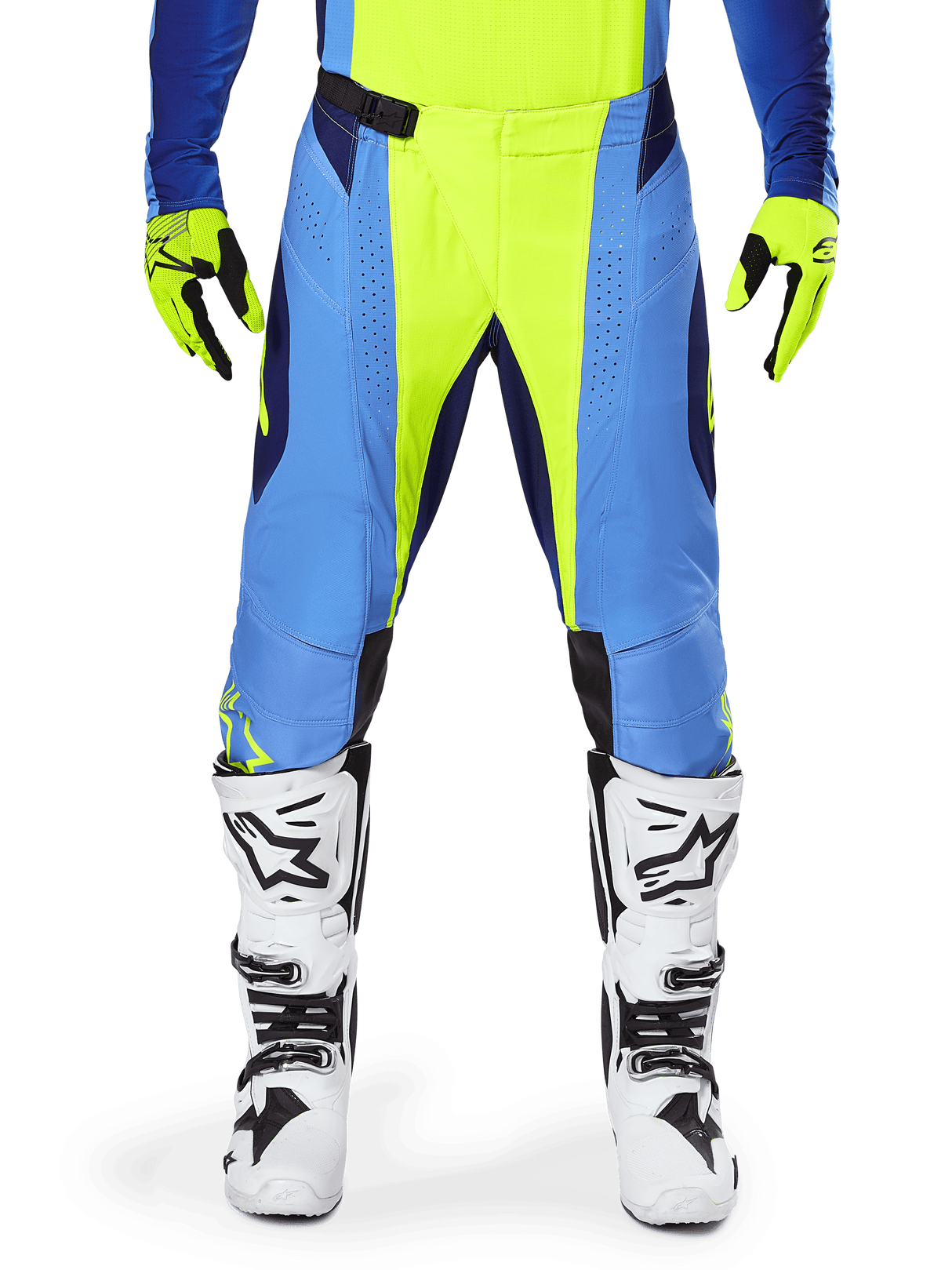 Alpinestars Techstar Melt Pants - Yellow Fluo Blue