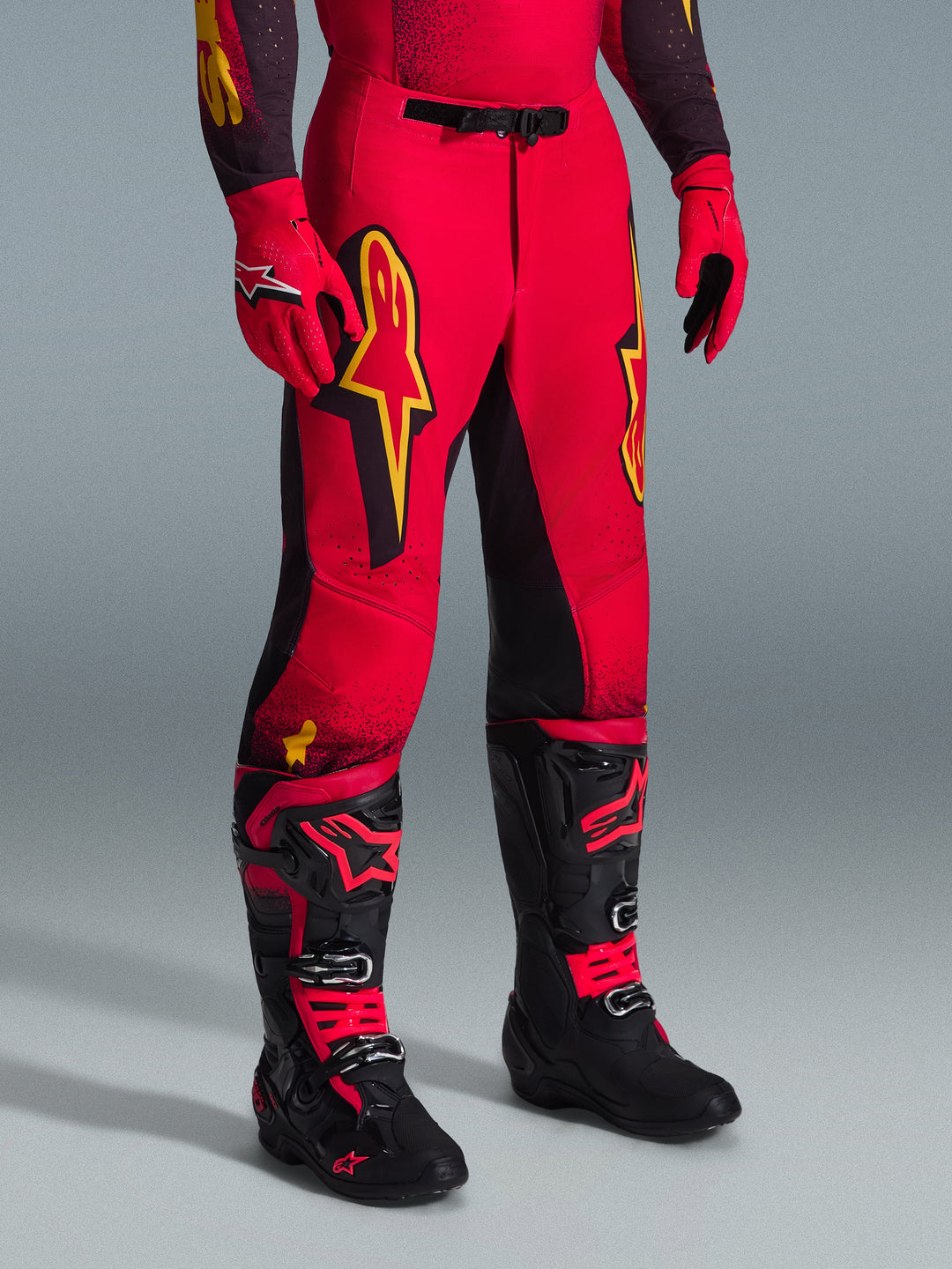Alpinestars Supertech SCENZ Pants - Red Black Yellow