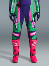 Pantaloni Alpinestars Techstar NOMUR - Viola Verde Rosa