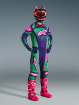 Pantaloni Alpinestars Techstar NOMUR - Viola Verde Rosa