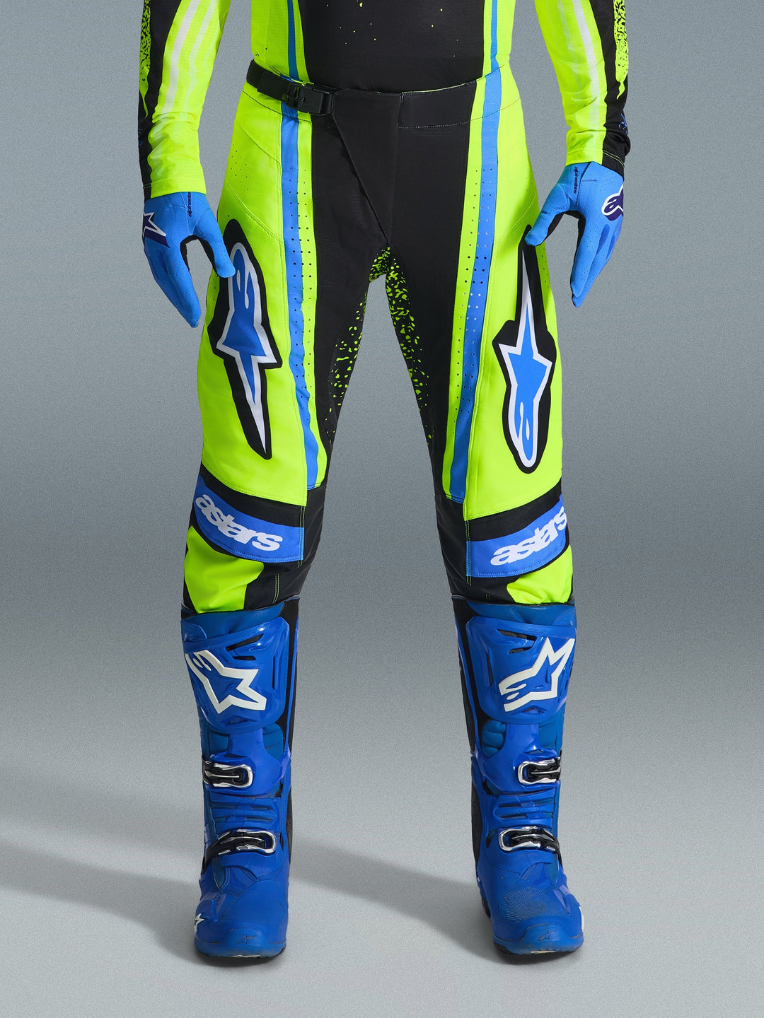 Alpinestars Techstar NOMUR Pants - Blue/Fluorescent Yellow