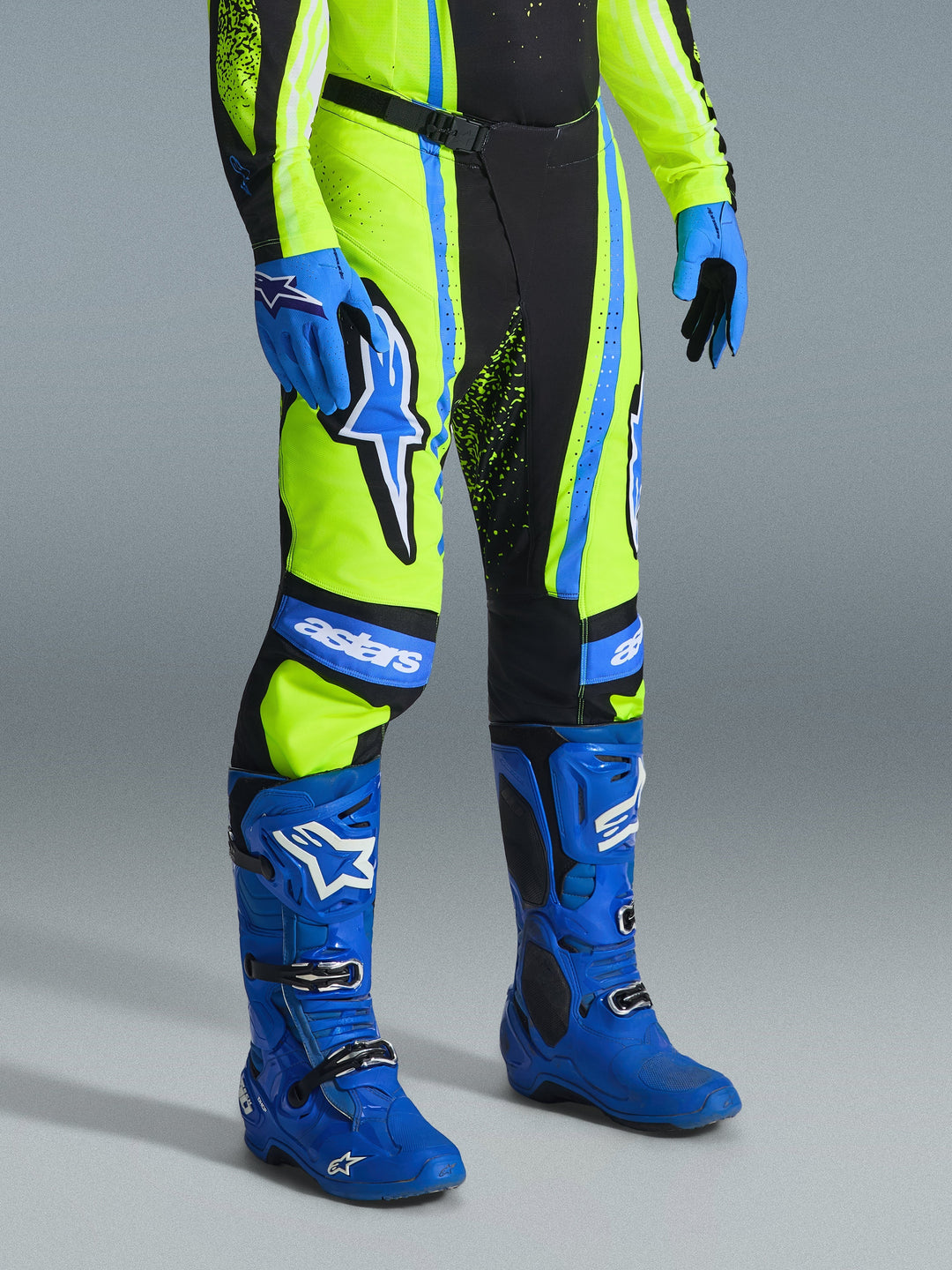 Alpinestars Techstar NOMUR Pants - Blue/Fluorescent Yellow