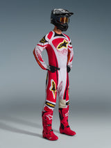 Pantaloni Alpinestars Techstar NOMUR - Grigio Rosso Nero