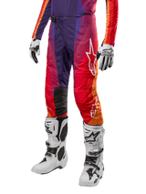 Pantaloni Alpinestars Techstar Pneuma - Viola Arancione Blu