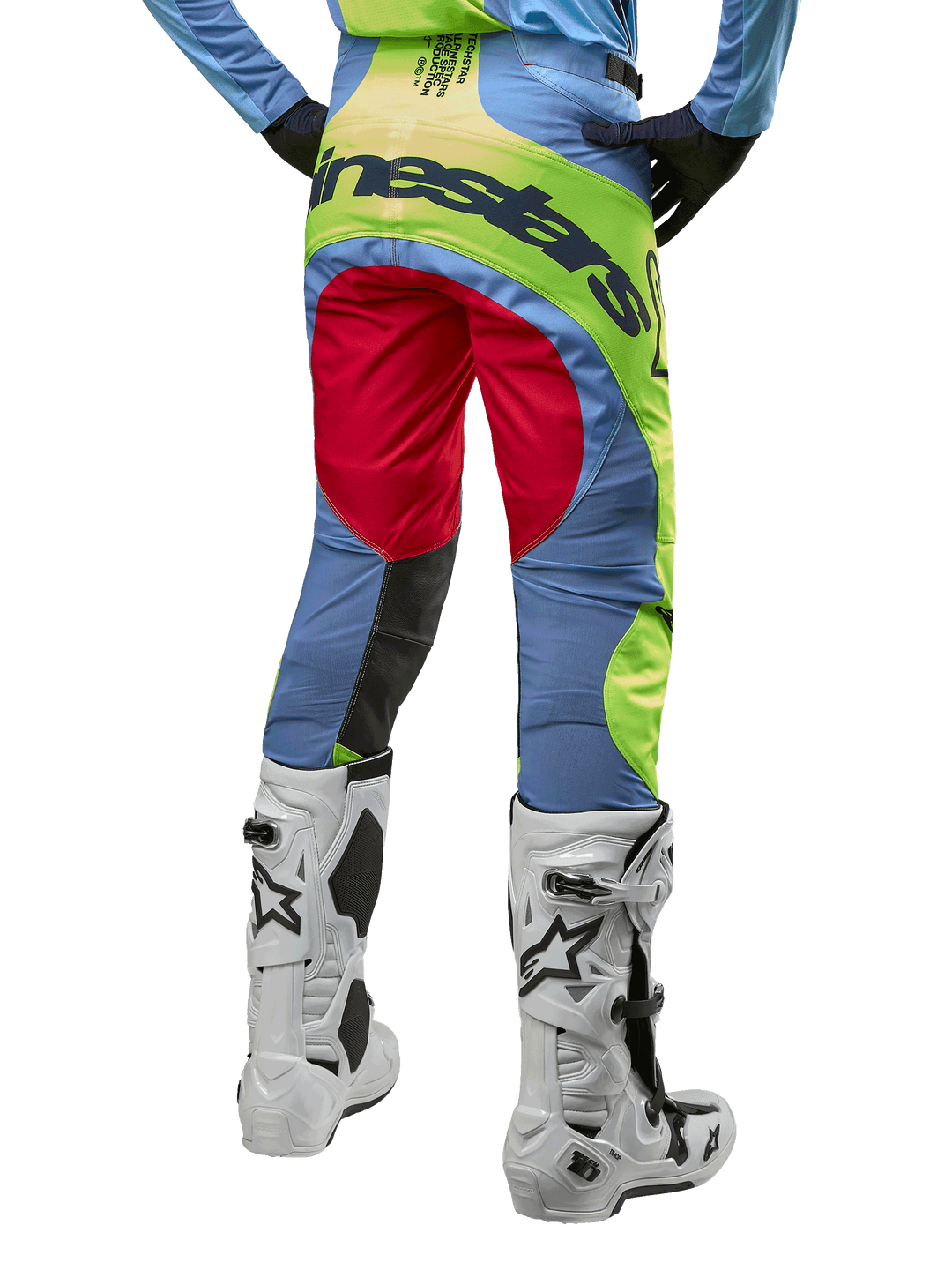 Alpinestars Techstar Ocuri Pants - Light Blue Yellow