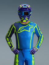 Maglia Alpinestars Fluid APEX - Blu Giallo Fluo