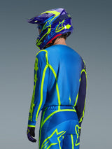 Maglia Alpinestars Fluid APEX - Blu Giallo Fluo