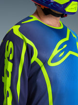 Maglia Alpinestars Fluid APEX - Blu Giallo Fluo