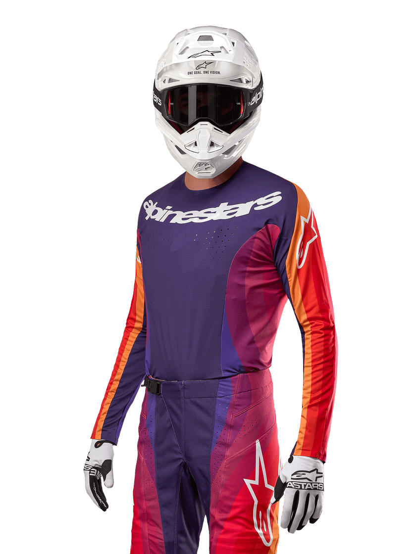 Alpinestars Techstar Pneuma Jersey - Purple Orange Blue