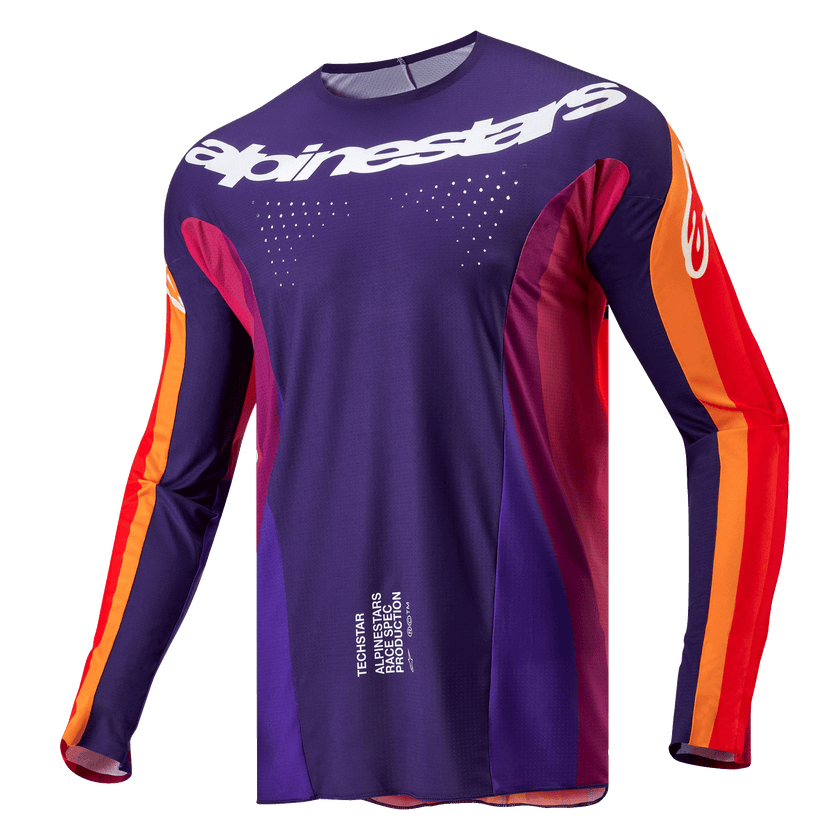 Alpinestars Techstar Pneuma Jersey - Purple Orange Blue
