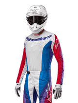 Maglia Alpinestars Techstar Pneuma - Blu Rosso Bianco
