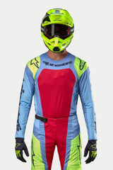 Maglia Alpinestars Techstar Ocuri - Light Blue Yellow