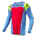 Maglia Alpinestars Techstar Ocuri - Light Blue Yellow