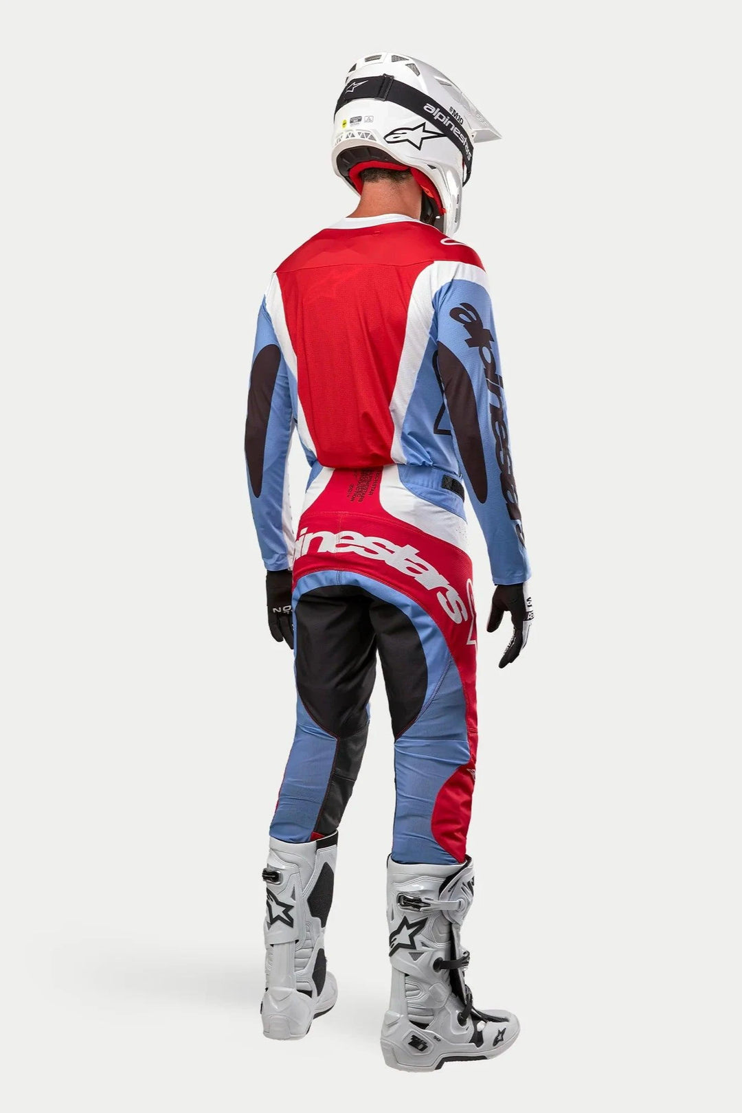 Pantaloni Alpinestars Techstar Ocuri - Light Blue Red