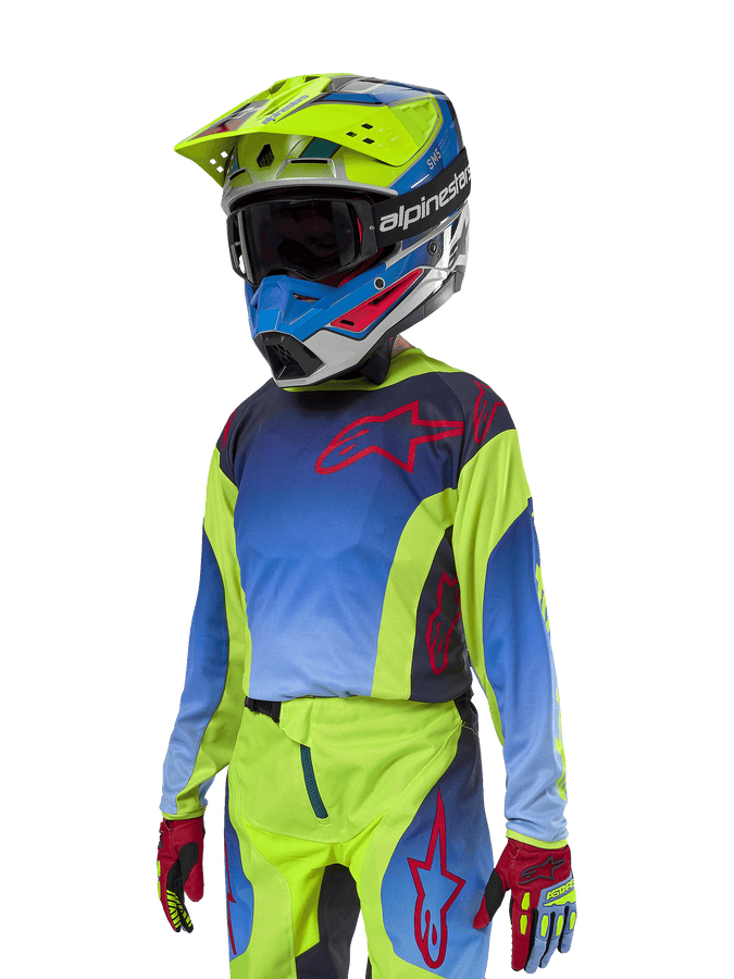 Maglia Alpinestars Racer Hoen Ragazzo - Giallo Fluo